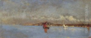 Sudliche Kustenlandschaft Bei Ruhiger See by Alessandro Altamura