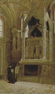 Pittrice Nell'antica Cappella by Francesco Saverio Altamura