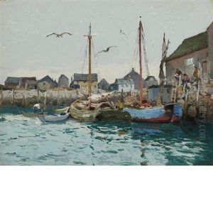 Rockport Harbor by Mathias (Joseph) Alten