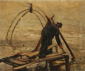 Dip Net Fishing by Mathias (Joseph) Alten