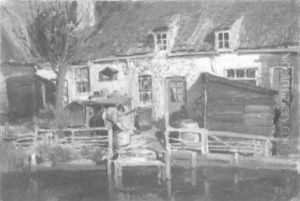 Washerwoman Beside A Cottage Washerwoman Beside A Cottage