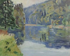 An Der Mulde Bei Siebenlehn Im Herbst