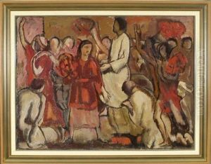 Einzug Christi In Jerusalem Am Palmsonntag by Heinrich Altherr
