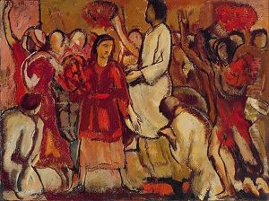 Der Einzug Christi In Jerusalem Am Palmsonntag by Heinrich Altherr