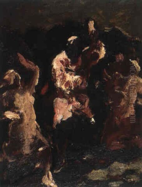 Tanzende Figuren [verso: Kohlezeichung Zum    Selben Thema] - view 1
