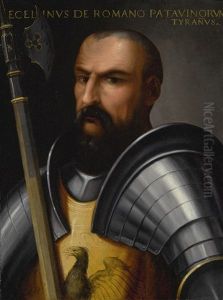 Portrait Of Ezzelino Iii Da Romano by Cristofano di Papi dell' Altissimo