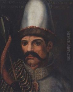 Portrait Of Tamerlane Holding A Bow And Arrow