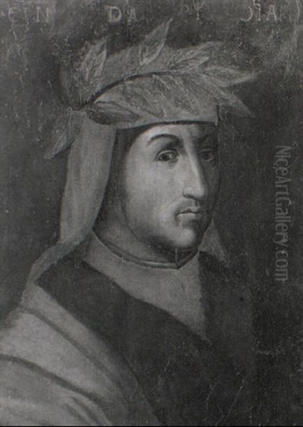 Portrait Of Cino Da Pistoia Wearing Laurels - view 1