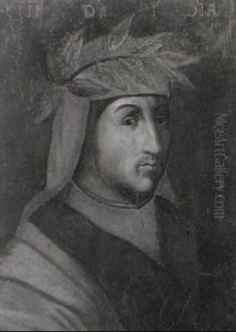 Portrait Of Cino Da Pistoia Wearing Laurels by Cristofano di Papi dell' Altissimo