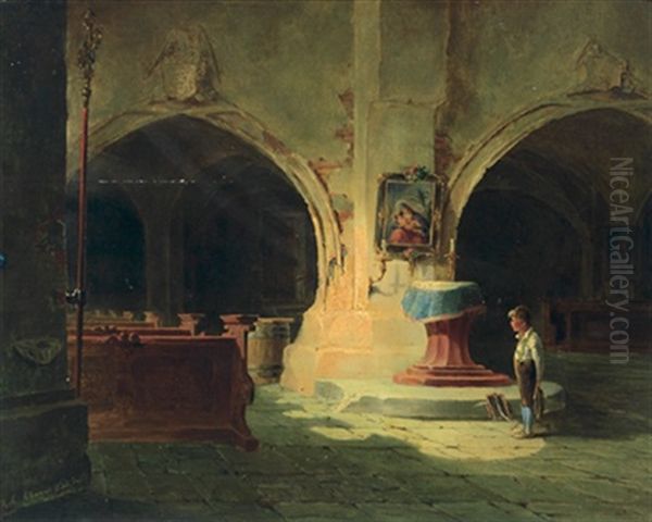 Kirchenbesuch Eines Schulbuben - view 1