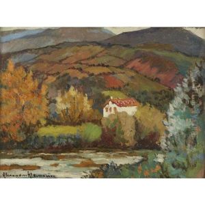 House On The Hill, Ascain by Alexandre Altmann