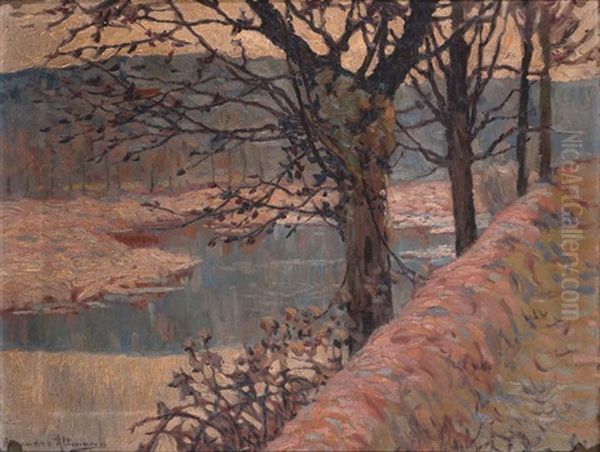 Bord D'etang En Hiver - view 1