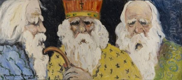 Three Orthodox Priests - view 1