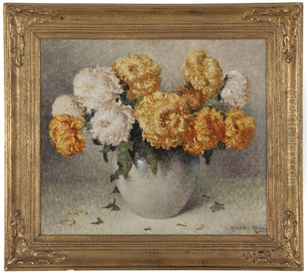 Still Life With Chrysanthemums - view 1