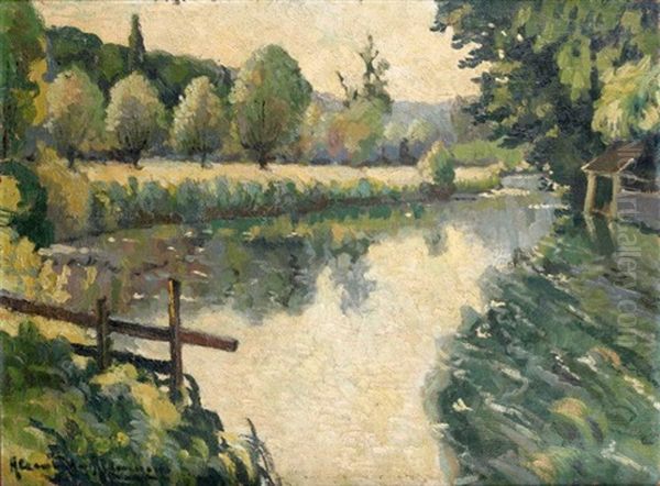 Paysage Du Grand Morin, Pres De Crecy En Brie (aujourd'hui Crecy La Chapelle) - view 1