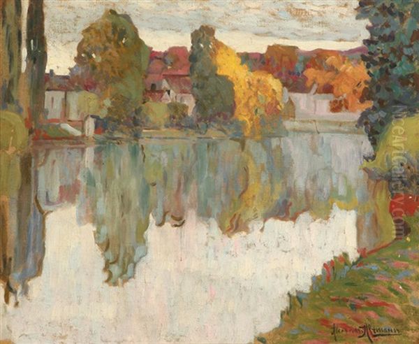 Houses Along A River - view 1