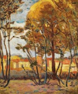 La Nivelle En Automne A Saint Jean De Luz by Alexandre Altmann