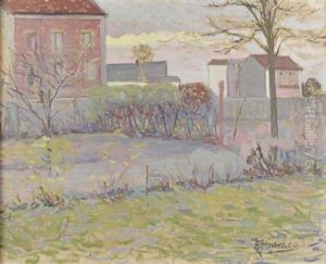 Jardin Et Maisons Roses by Alexandre Altmann