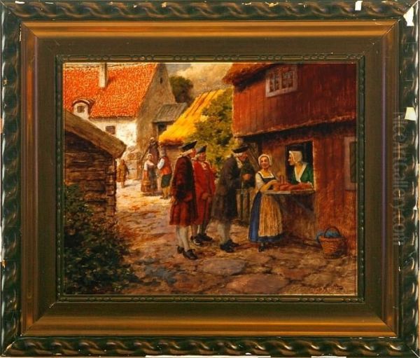 A Conversation At The Bread Store. Signed - view 1