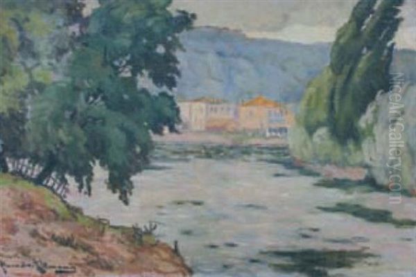 Les Grands Arbres Pres D'un Lac - view 1