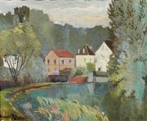 Maisons Au Bord De La Riviere by Alexandre Altmann