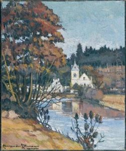 Eglise Au Bord D'une Riviere by Alexandre Altmann