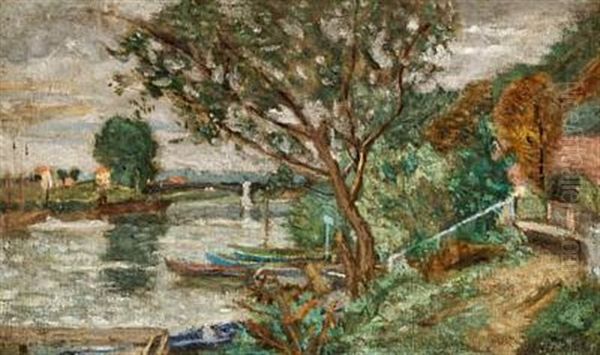 View Over A Lake With Boats - view 1