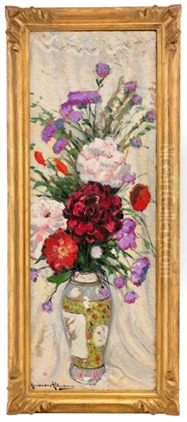 Flowers In An Imari Vase - view 1
