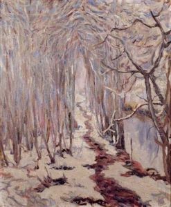 Sous-bois Enneige by Alexandre Altmann