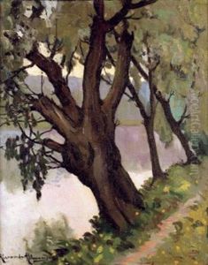 Le Vieux Saule Au Bord De La Riviere by Alexandre Altmann