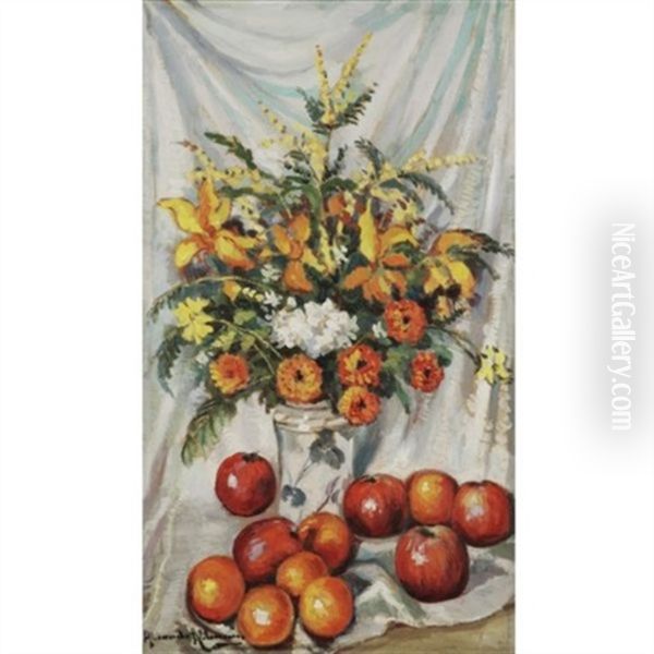 Still Life With Flowers And Fruit - view 1