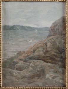 Klippor Vid Havet by Gunnar Aberg