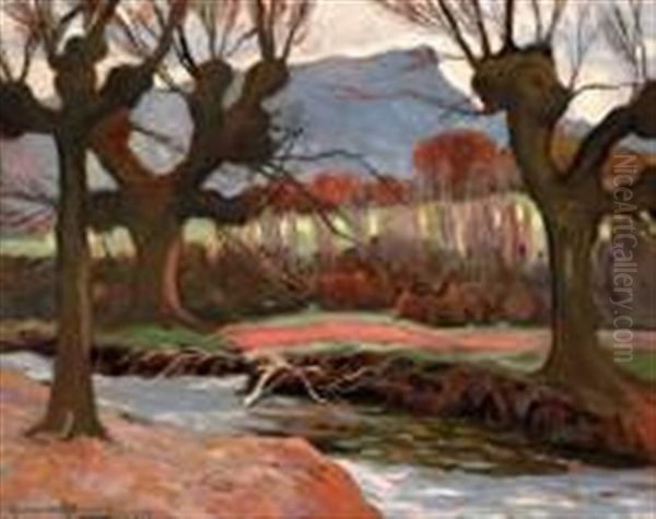 Les Arbres Au Bord De La Riviere - view 1