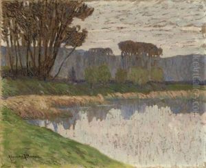 Trees By A Lake Shore