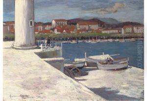 The Port At Cannes by Alexandre Altmann