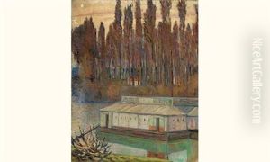 Moret-sur-loing, Le Bateau-lavoir by Alexandre Altmann