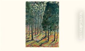 Sous-bois En Foret by Alexandre Altmann