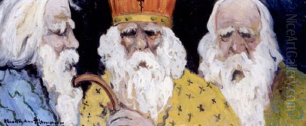 Three Orthodox Priests - view 1