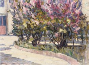 Parisian Garden In Bloom by Alexandre Altmann