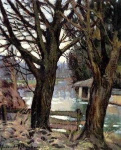 Le Deux Arbres Au Bord De L'eau by Alexandre Altmann