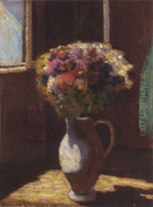 Vase Of Flowers In Sunlight by Alexandre Altmann