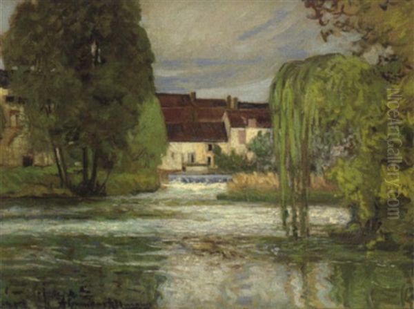 Paysage A La Riviere, Le Barrage - view 1