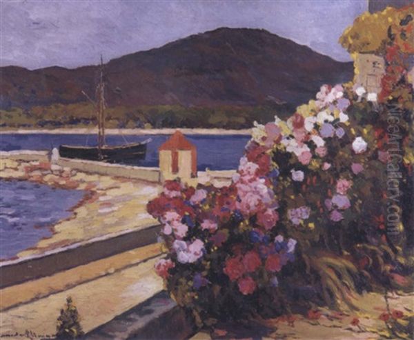 Port Du Midi Avec Fleurs Et Bateaux - view 1