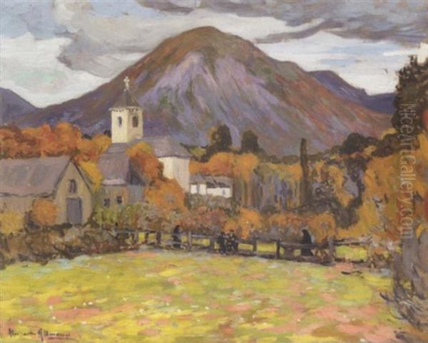 Mountain Village In Autumn - view 1