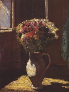 Vase And Flowers by Alexandre Altmann