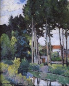 Village Au Bord De Riviere by Alexandre Altmann