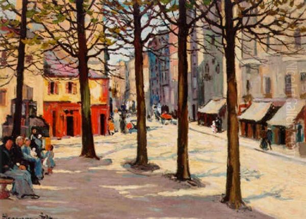 A Sunny Street In St. Tropez - view 1