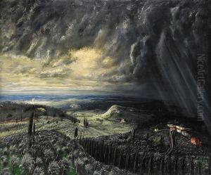 Italienskt Fantasilandskap Ii by Martin Aberg