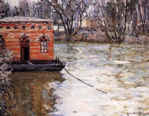 Bateau Lavoir Sur La Seine - view 1