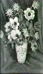 Blumenstilleben In Porzellanvase